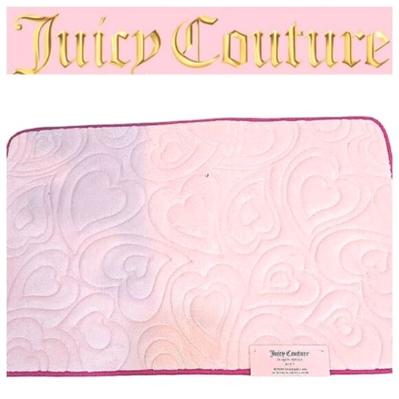 Juicy Couture Home Heart Embossed Memory Foam Bath Rug - Picture 2 of 7
